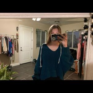 Free people oversized hooded sweater